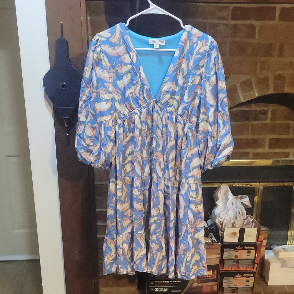 Blue Print Dress
